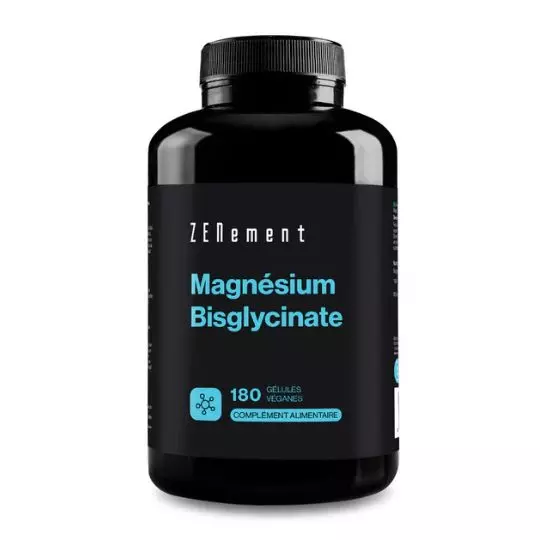 complément magnésium bisglycinate haute teneur 350 mg 180 gélules