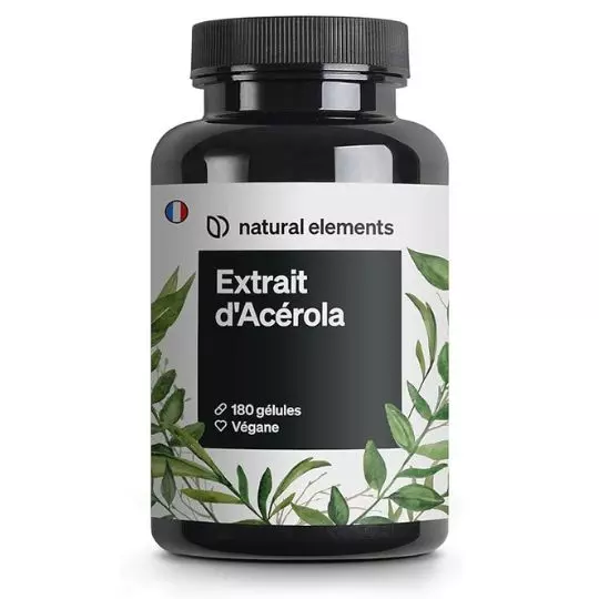 vitamine C complément extrait acérola natural element 180 gélules
