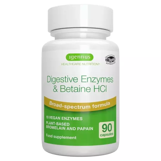 complément enzymes digestives bétaine hcl igennus amazon