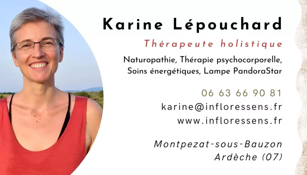 karine lépouchard thérapeute holistique ardèche et téléconsultations