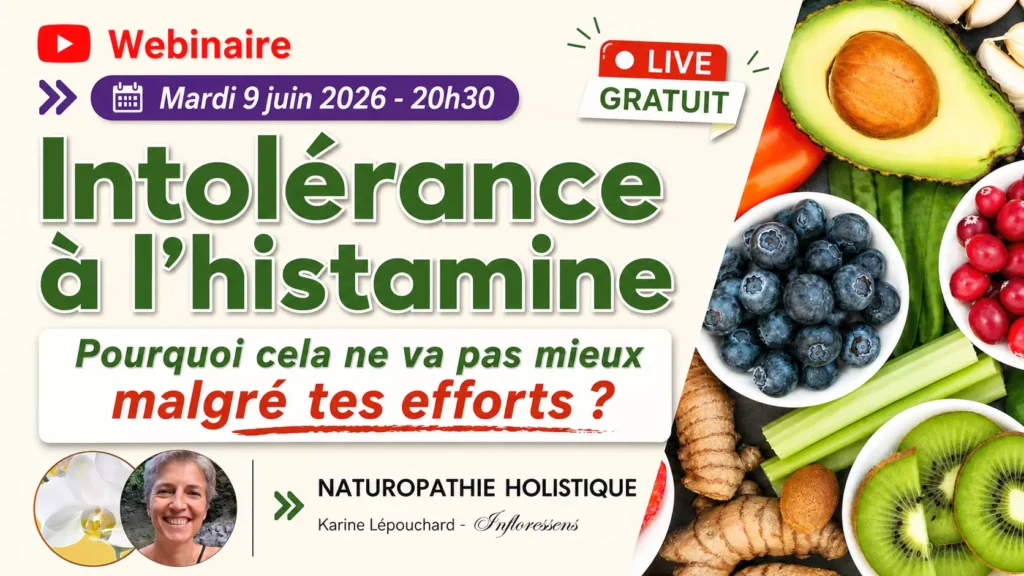 webinaire gratuit intolérance à l'histamine agenda